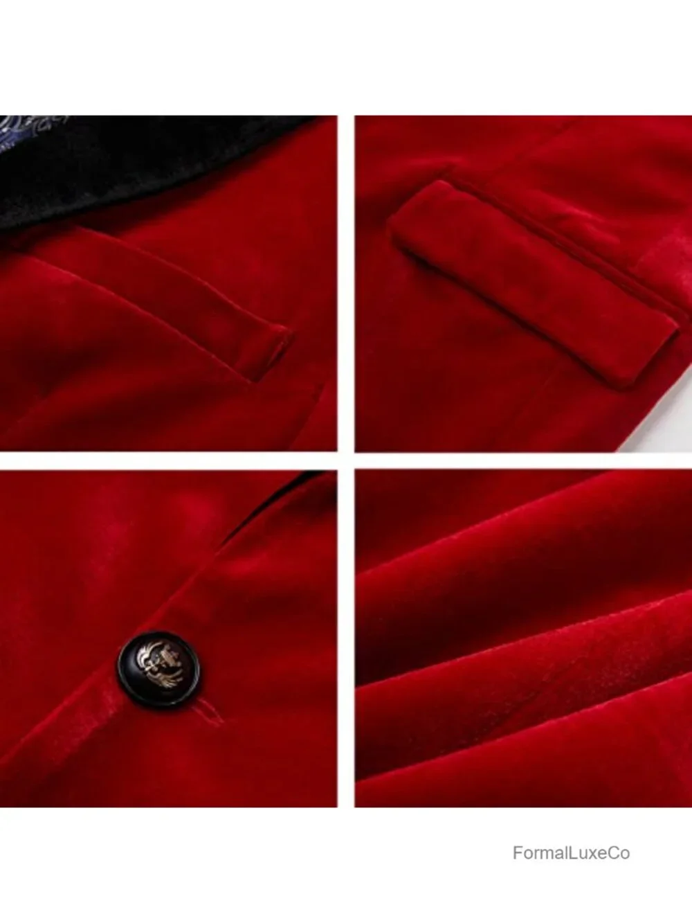 Velvet Blazer Men Slim Fit One Button Sport Coat Wedding Prom